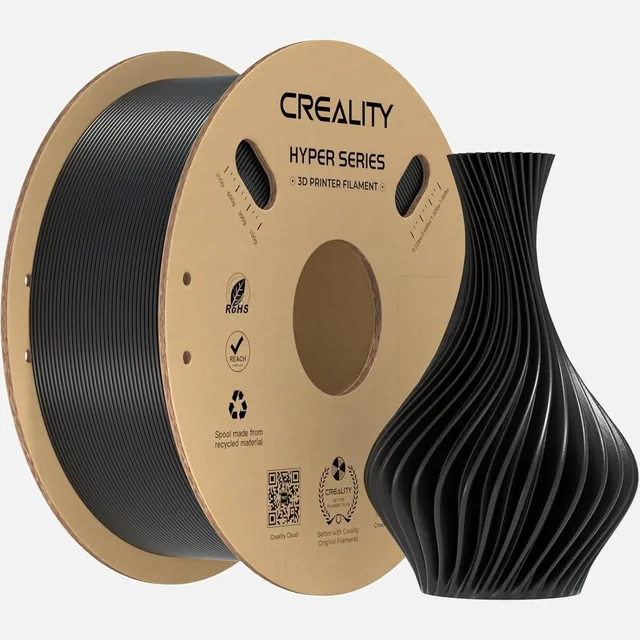 Spool of black Creality Hyper Series PLA