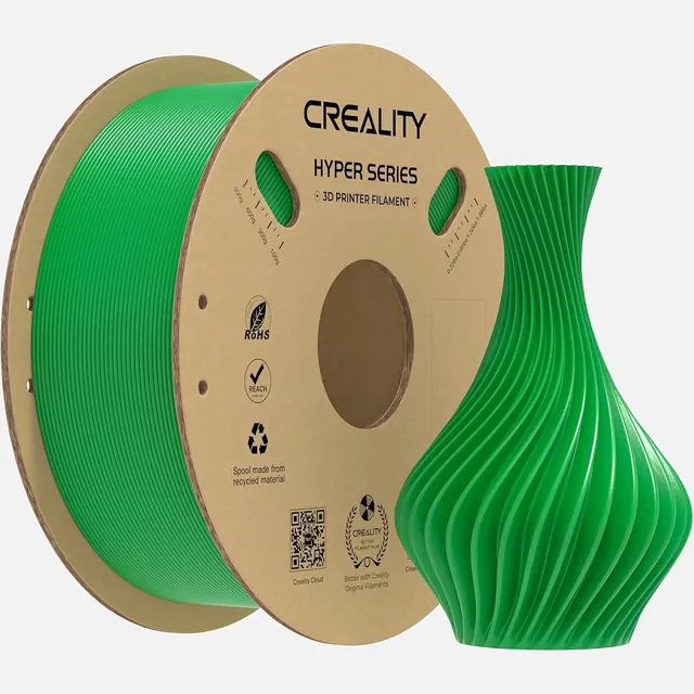 Spool of green Creality Hyper Series PLA