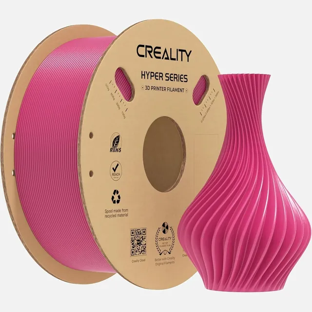 Spool of Strawberry Red Creality Hyper Series PLA