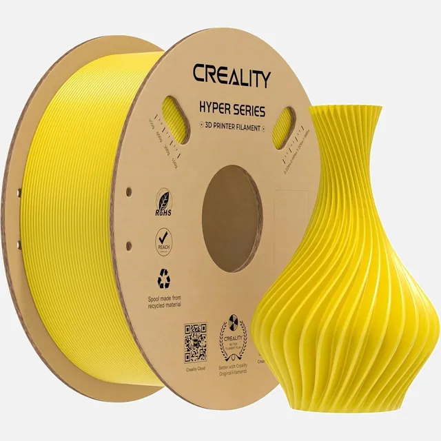 Spool of yellow Creality Hyper Series PLA